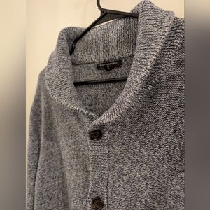 Banana Republic Men's Marled Gray Cardigan